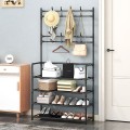 Kệ để giày dép 4 tầng kèm móc treo đồ tiện ích BA811