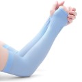 Set 2 găng tay chống nắng co giãn 4 chiều, Màu xanh