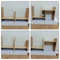 Kệ sách gỗ để bàn lắp ghép thông minh N249