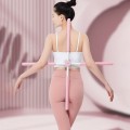 Gậy tập yoga chống gù lưng, vai hình chữ thập H100, Màu hồng 