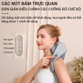 Máy massage cổ vai gáy hồng ngoại 6D chườm nóng giảm đau mỏi BA756
