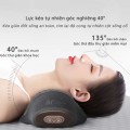 Gối massage cổ vai gáy ruột cao su non giảm đau mỏi BA775, Màu đen 