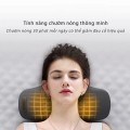 Gối massage cổ vai gáy ruột cao su non giảm đau mỏi BA775, Màu đen 