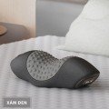 Gối massage cổ vai gáy ruột cao su non giảm đau mỏi BA775, Màu đen 