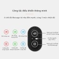 Gối massage cổ vai gáy ruột cao su non giảm đau mỏi BA775, Màu đen 