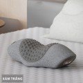Gối massage cổ vai gáy ruột cao su non giảm đau mỏi BA775, Màu đen 