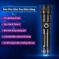 Đèn pin mini siêu sáng chiếu xa chống nước cao cấp BA777, Pin18650 1200mah