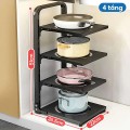 Kệ giá để xoong nồi chảo 4 tầng Kalpen chất liệu thép cao cấp BA760