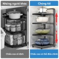 Kệ giá để xoong nồi chảo 4 tầng Kalpen chất liệu thép cao cấp BA760