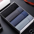 Hộp 4 chiếc sịp đùi bền đẹp, thoáng khí cao cấp dành cho nam BA766, Size XL