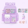 Balo chống gù giảm gánh nặng dung tích lớn cao cấp BA779, Màu xanh lá - Nhỏ: 38 * 26 * 18cm (cho 1-2 lớp)