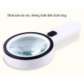 Kính lúp 30X cầm tay tích hợp 12 đèn led siêu sáng BA769