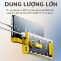Sạc dự phòng trong suốt dung lượng 20000mah, tích hợp 4 dây sạc BA774