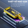 Sạc dự phòng trong suốt dung lượng 20000mah, tích hợp 4 dây sạc BA774