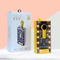 Sạc dự phòng trong suốt dung lượng 20000mah, tích hợp 4 dây sạc BA774