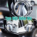 Cặp gương cầu lồi ô tô gắn kính hậu có viền xoay 360 độ xóa điểm mù BA1354