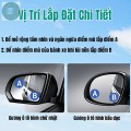 Cặp gương cầu lồi ô tô gắn kính hậu có viền xoay 360 độ xóa điểm mù BA1354