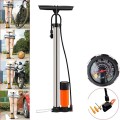 Bơm xe máy, xe đạp có đồng hồ đo áp suất cao cấp BA784
