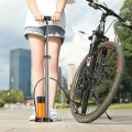 Bơm xe máy, xe đạp có đồng hồ đo áp suất cao cấp BA784