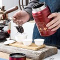 Hộp đựng trà inox siêu bền chống bám vân tay BA783, Màu đen 