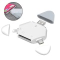 Đầu đọc thẻ nhớ SD, TF đa năng 3in1 dùng cho nhiều thiết bị BA755