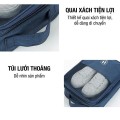 Túi đựng giày dép du lịch 3 ngăn, chống nước, chống bụi bẩn BA796