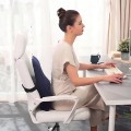 Gối tựa lưng văn phòng chất liệu cao su non cao cấp BA753, Màu đen 