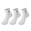 Combo 5 đôi tất thể thao nam nữ vải dệt kim, thấm hút mồ hôi BA795, Màu trắng - Cổ cao