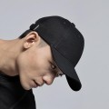 Mũ lưỡi trai trơn basic Capman phong cách unisex BA817, Màu đen 