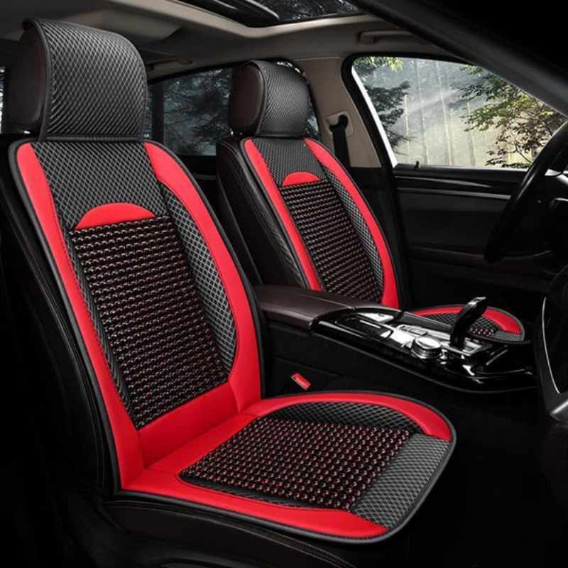 Lót ghế tựa lưng ô tô hạt gỗ chống đau mỏi BA805