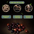Lót ghế tựa lưng ô tô hạt gỗ chống đau mỏi BA805, Màu đỏ