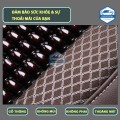 Lót ghế tựa lưng ô tô hạt gỗ chống đau mỏi BA805, Màu đỏ