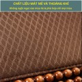 Lót ghế tựa lưng ô tô hạt gỗ chống đau mỏi BA805, Màu đỏ