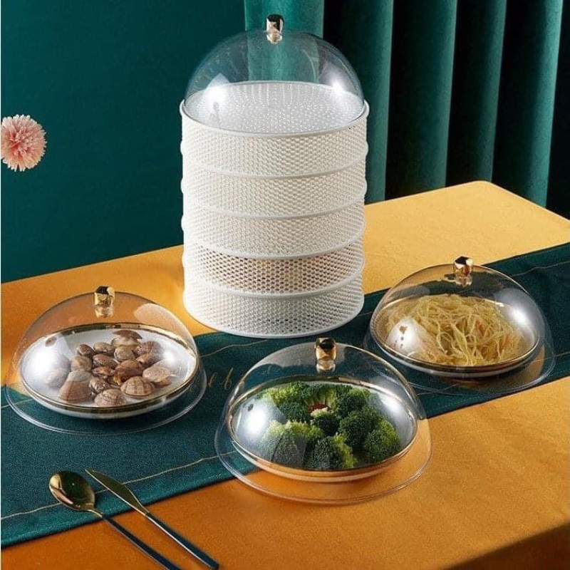 Lồng bàn 5 tầng bảo quản đồ ăn, tránh bụi bẩn, ruồi muỗi BA809