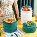 Lồng bàn 5 tầng bảo quản đồ ăn, tránh bụi bẩn, ruồi muỗi BA809, Màu trắng
