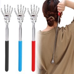 Cây gãi lưng hình bàn tay tùy chỉnh độ dài bằng thép không gỉ - Set 2 cái BA861