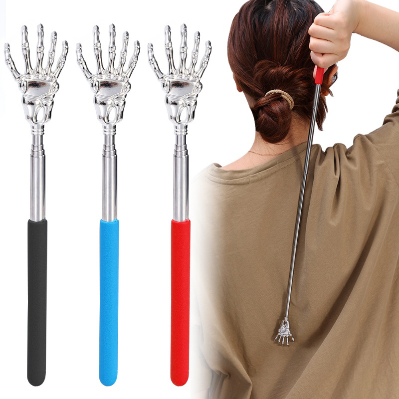 Cây gãi lưng hình bàn tay tùy chỉnh độ dài bằng thép không gỉ - Set 2 cái BA861