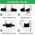  Đai lưng cột sống thoát vị đĩa đệm ADM thoáng khí BA868,  Size M : Vòng Bụng 70-100cm