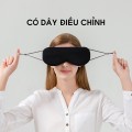 Bịt mắt ngủ lụa mềm 2 mặt nóng lạnh không gây đau tai BA869, Màu xám - hồng