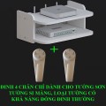 Kệ wifi treo tường không cần khoan tặng kèm đinh 4 chân tiện lợi BA900, KT 35x20x14(cm)