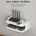 Kệ wifi treo tường không cần khoan tặng kèm đinh 4 chân tiện lợi BA900, KT 35x20x14(cm)