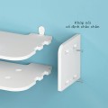 Kệ wifi treo tường không cần khoan tặng kèm đinh 4 chân tiện lợi BA900, KT 35x20x14(cm)