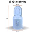Bô vệ sinh di động cho người già tiện lợi BA894
