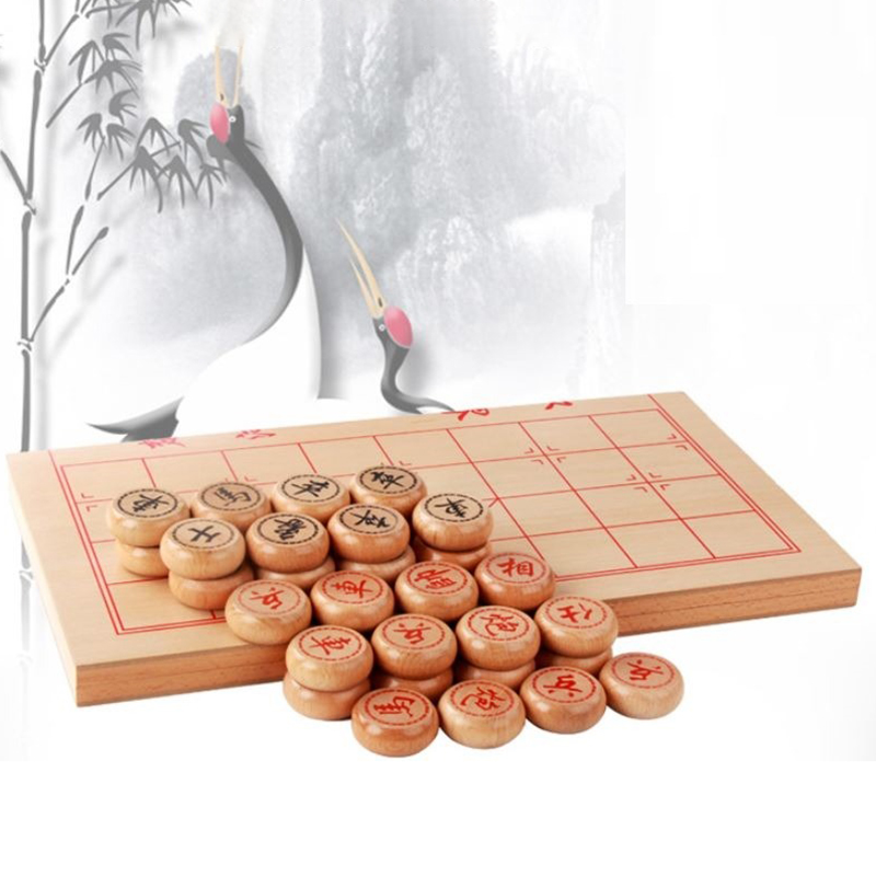 Bộ cờ tướng gỗ tự nhiên cao cấp miDoctor kèm bàn cờ BA919