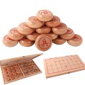 Bộ cờ tướng gỗ tự nhiên cao cấp miDoctor kèm bàn cờ BA919, Bàn cờ + Quân cờ nhỏ 3.5cm