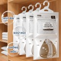 Combo 5 túi hút ẩm khử mùi 2 ngăn chống mốc, nồm ẩm có móc treo BA926