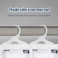 Combo 5 túi hút ẩm khử mùi 2 ngăn chống mốc, nồm ẩm có móc treo BA926