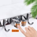 Móc kẹp chổi lau nhà 2 in 1 dán tường siêu chắc chắn BA876