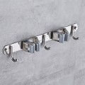 Móc kẹp chổi lau nhà 2 in 1 dán tường siêu chắc chắn BA876