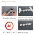 Móc kẹp chổi lau nhà 2 in 1 dán tường siêu chắc chắn BA876